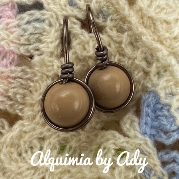 Alquimia Jewelry - Mocha drops style dangle earrings